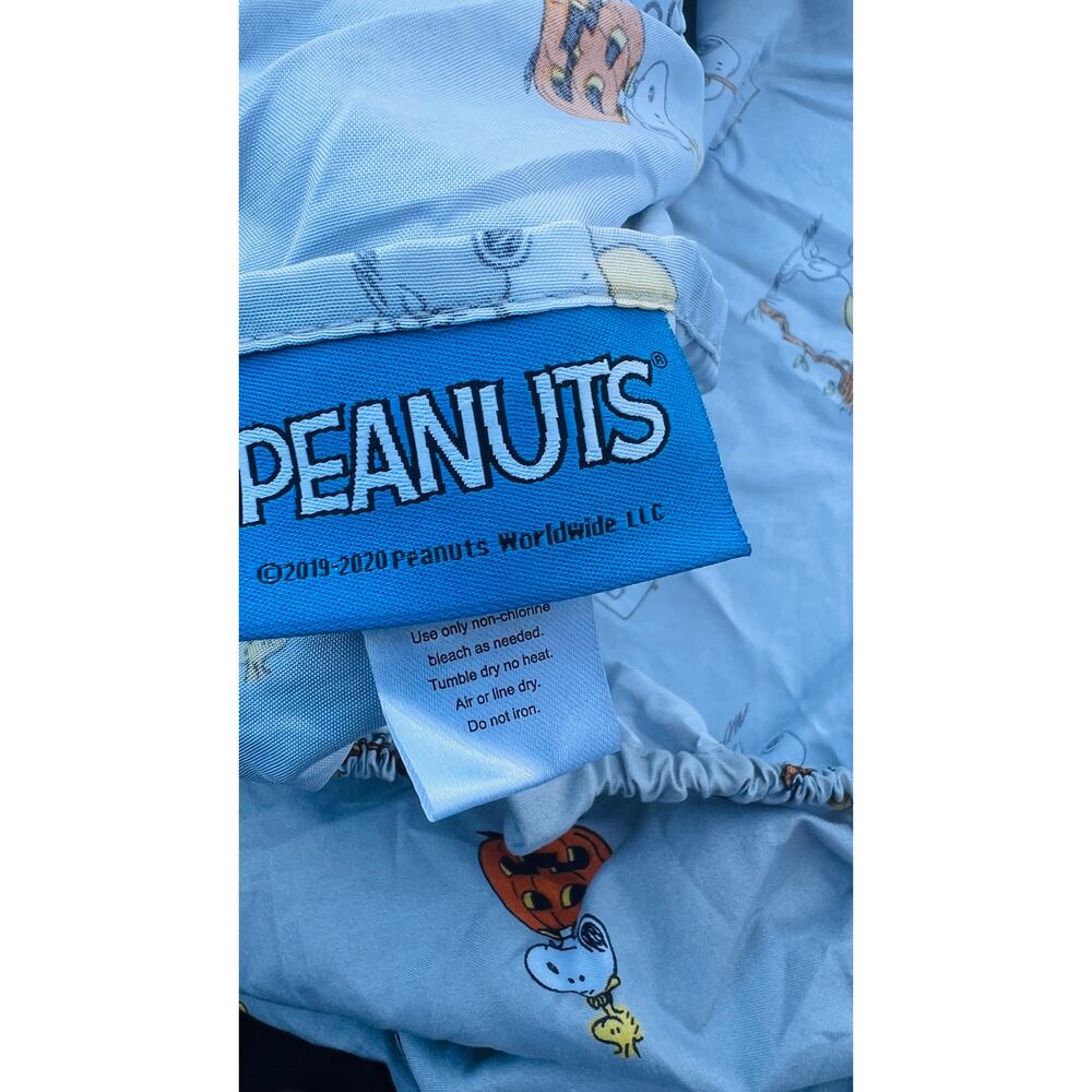 🎃 Peanuts Snoopy Halloween Twin Sheet Set Flat Fitted + Pillowcase 2019 RETIRED - Picture 6 of 9